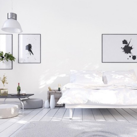 Sypialnia w odcieniu off- white - kolor Space